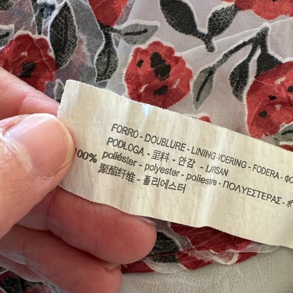 Zara Basic Sleeveless Pullover Floral Peplum Top / Lined / XSmall - Picture 12 of 12